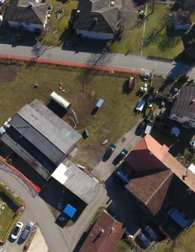 Eigentumswohnungen Bünzen Bunzina 3 Perlen Freiamt Neubauprojekt City Bau St. Gallen Aussenansicht Drohnenaufnahme Drohnenbild Vogelperspektive Übersicht hoher Baustandard Bild 12